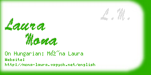 laura mona business card